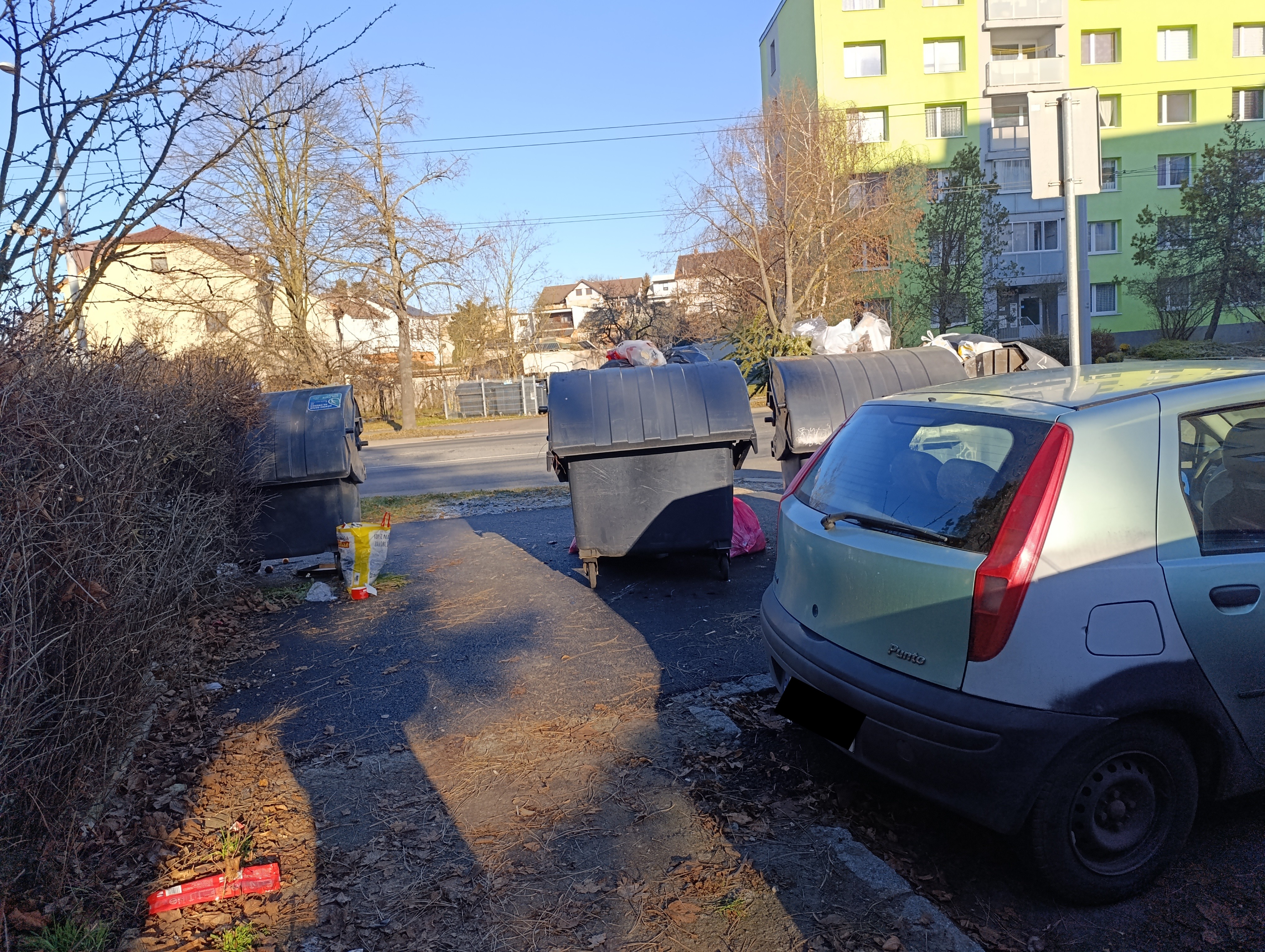 Neexistující místo na popelnice