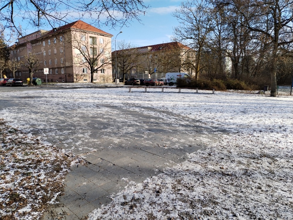 Kluzká dlažba - Borský park