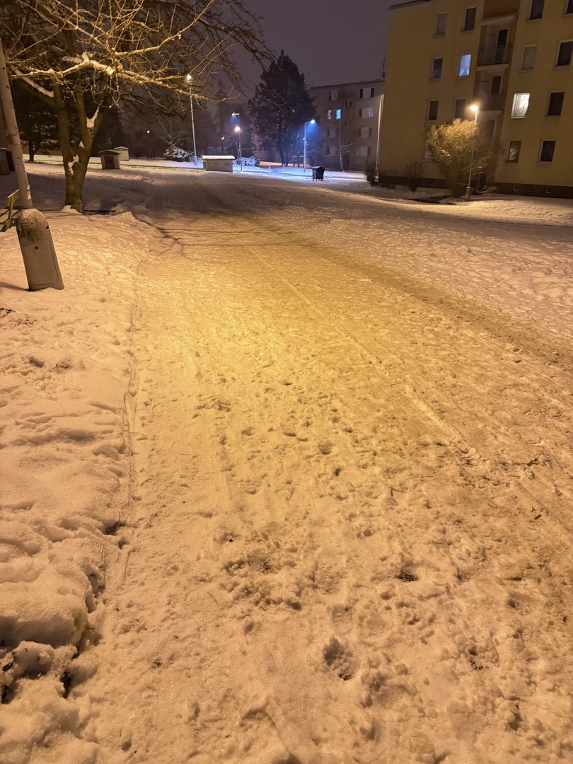 4. den neuklizený chodník