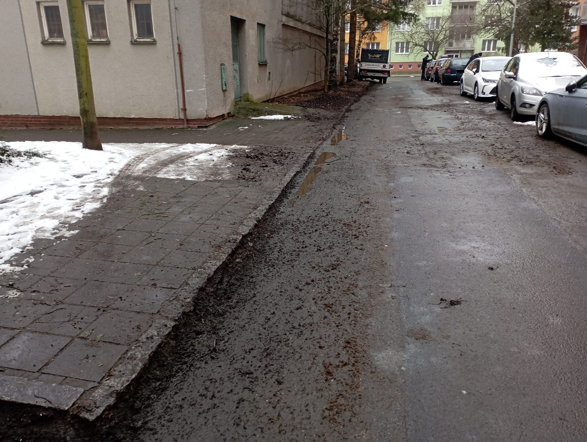 Znečištěná komunikace