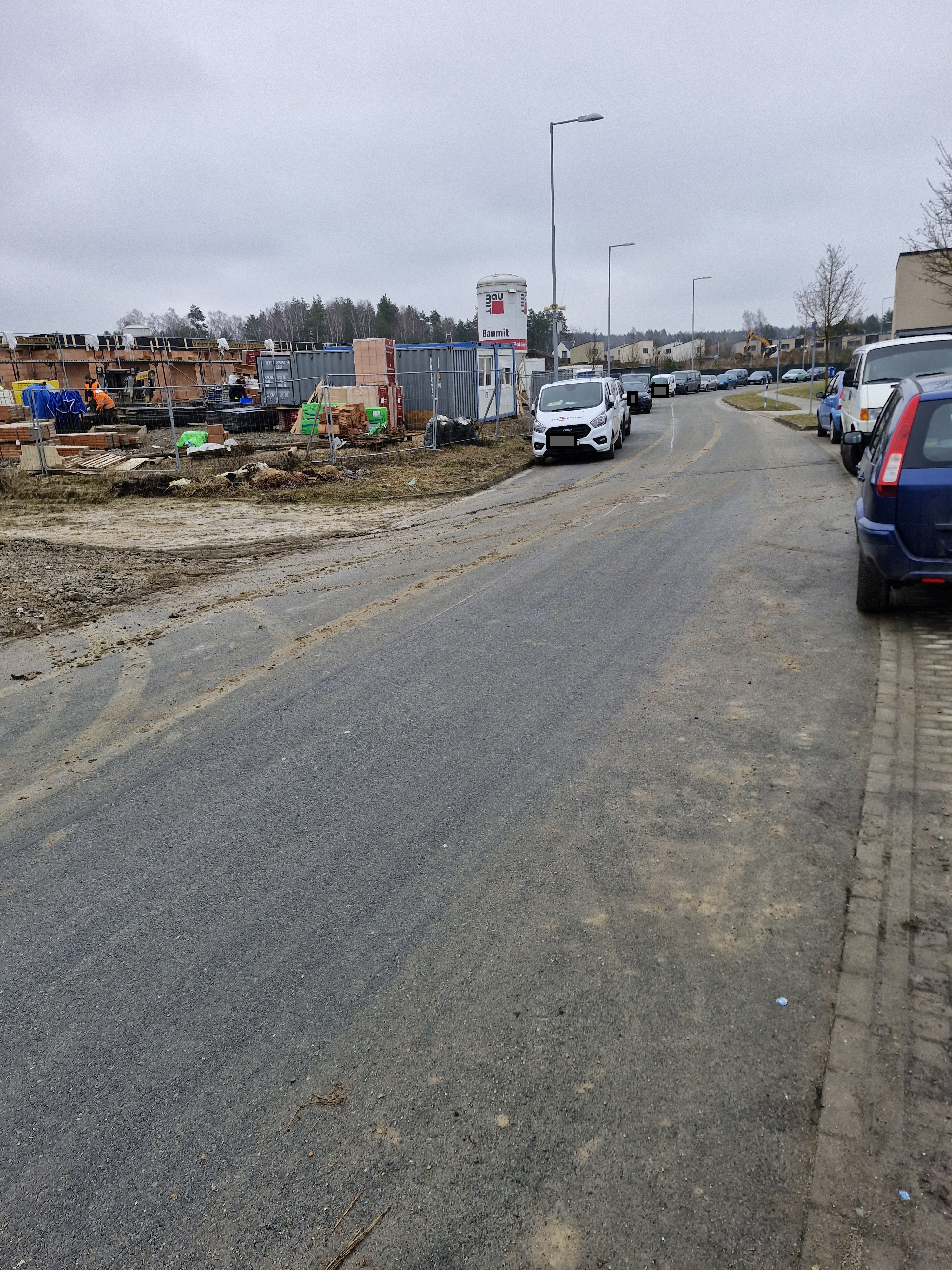 Znečistěná silnice