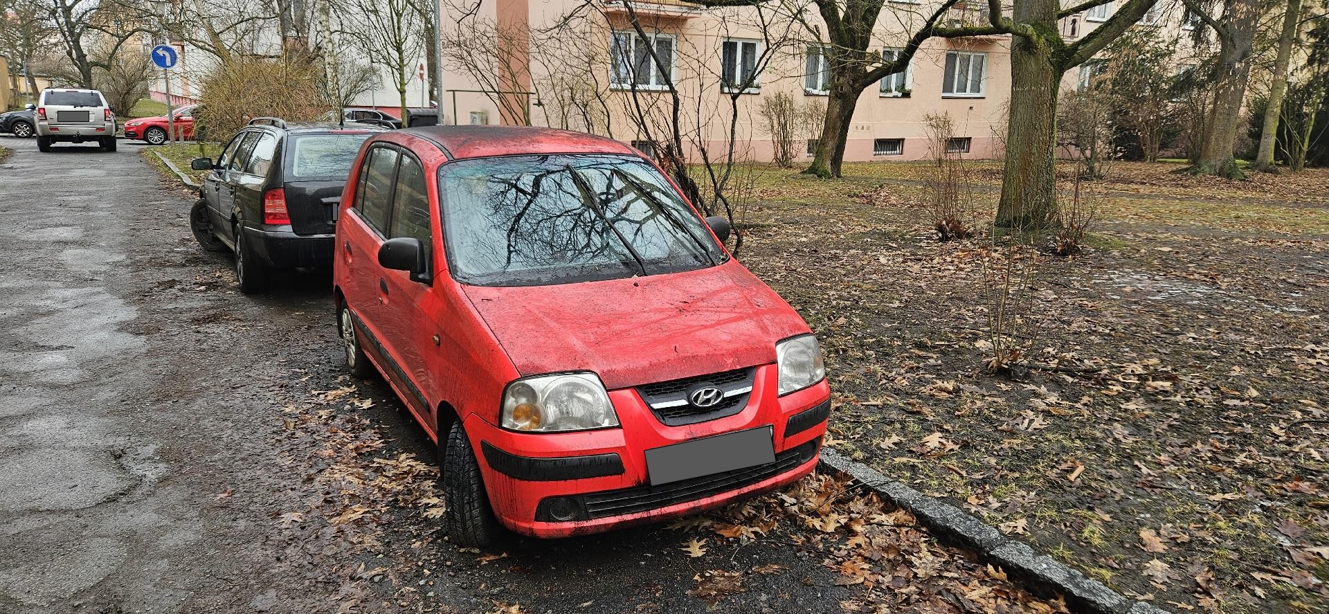 Odstavený vůz bez TK