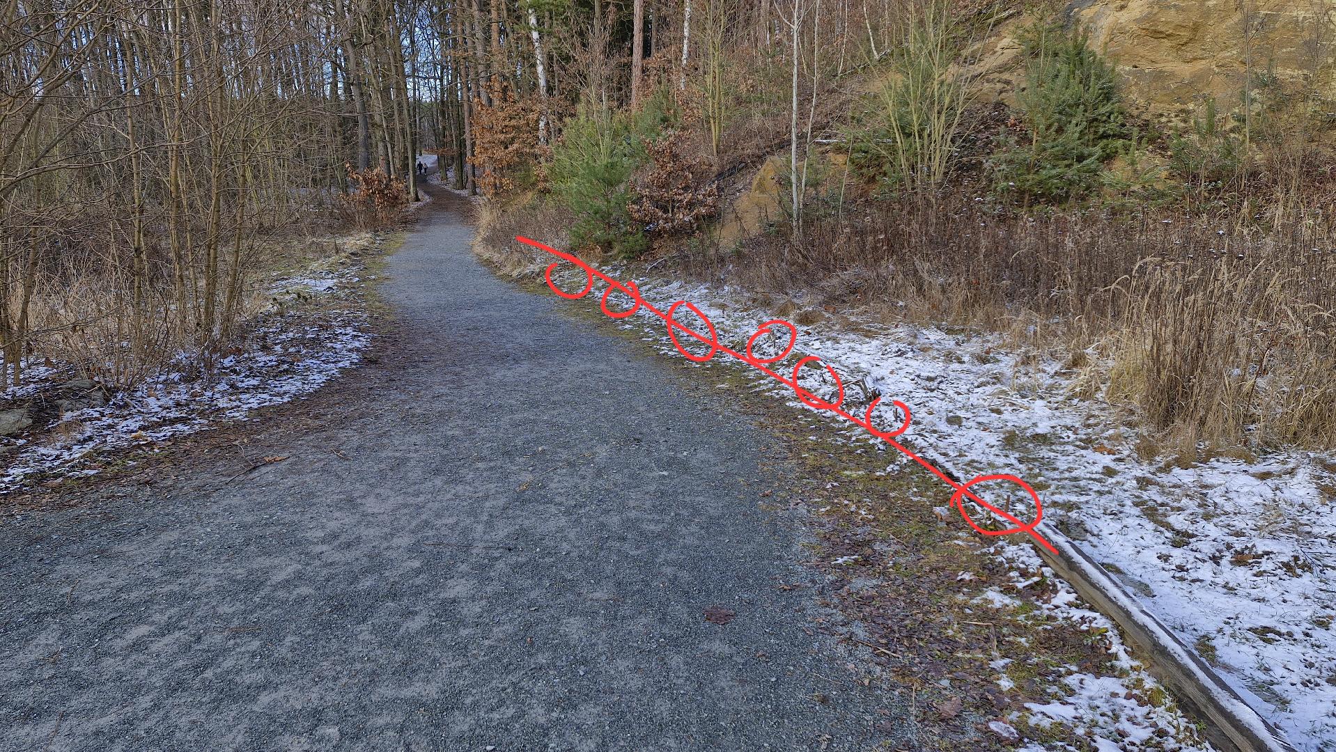 Nebezpečná železa u cesty