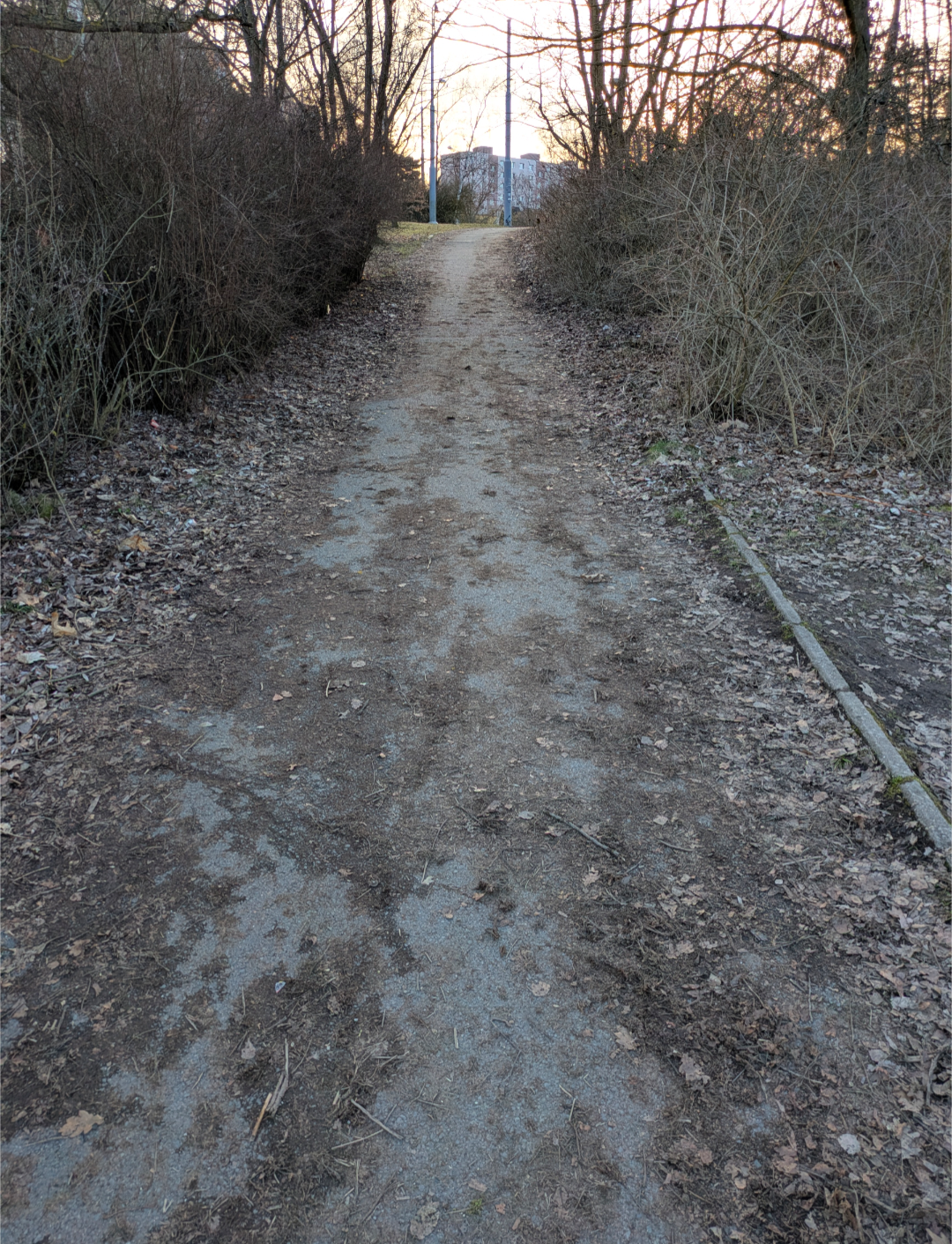 Neudržovaný chodnik