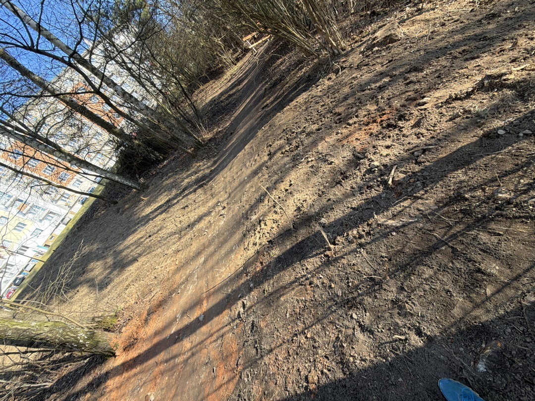 Park zdemolovaný stavbou