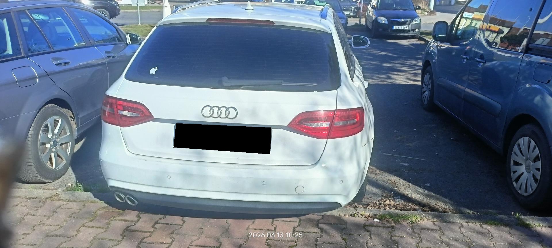 Vozidlo Audi bez STK