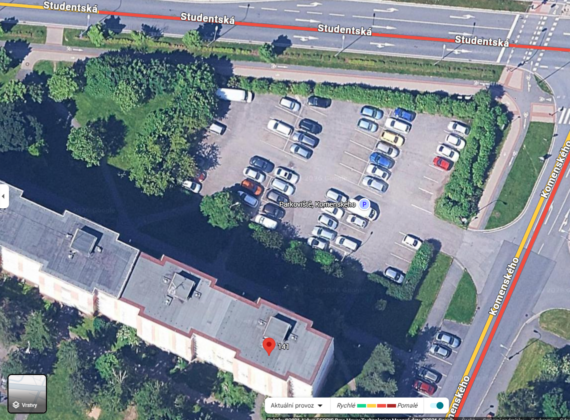 Parkoviště Studentská