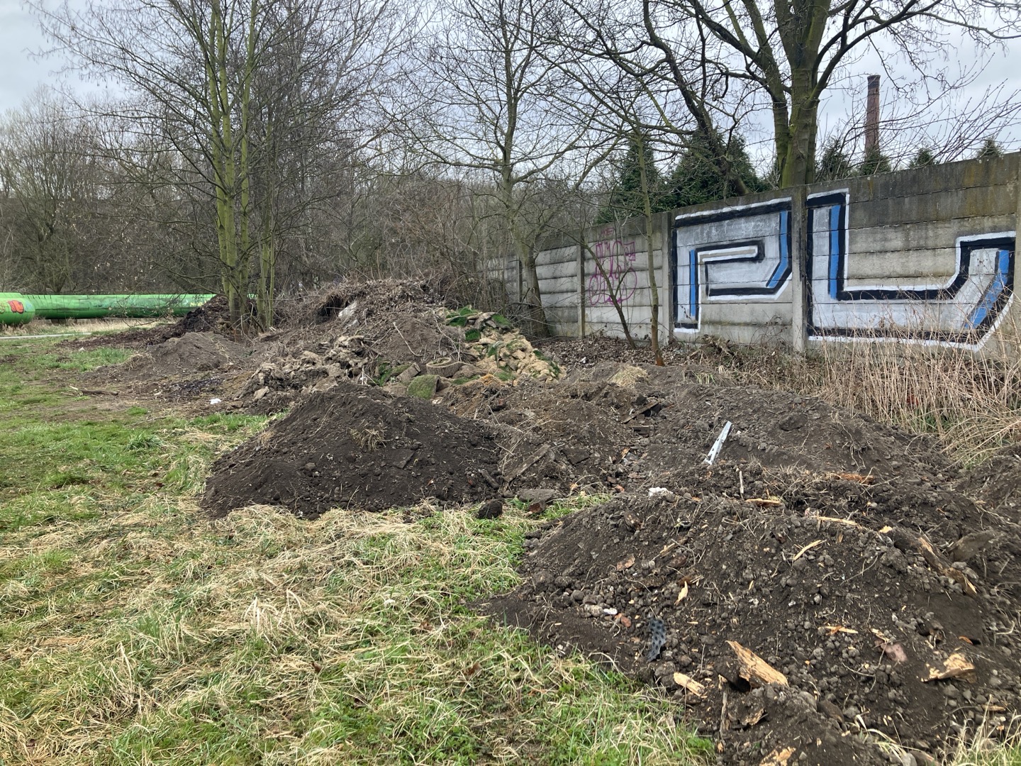 Skládka bioodpadu a zeminy