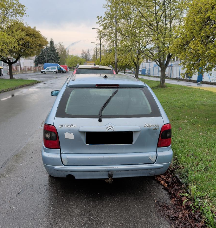 Vozidlo Citroën bez STK