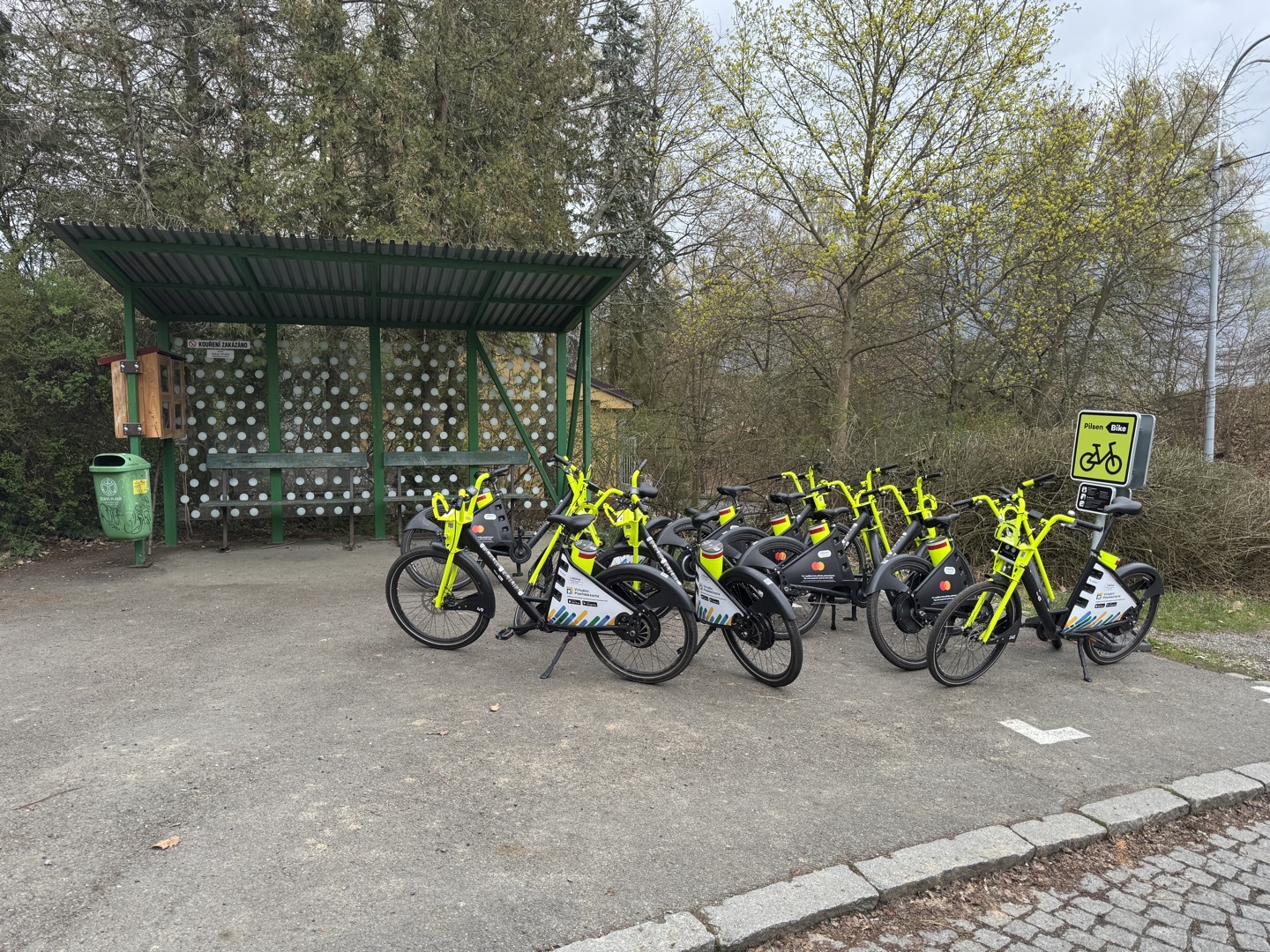 nevhodne parkovana e-bike