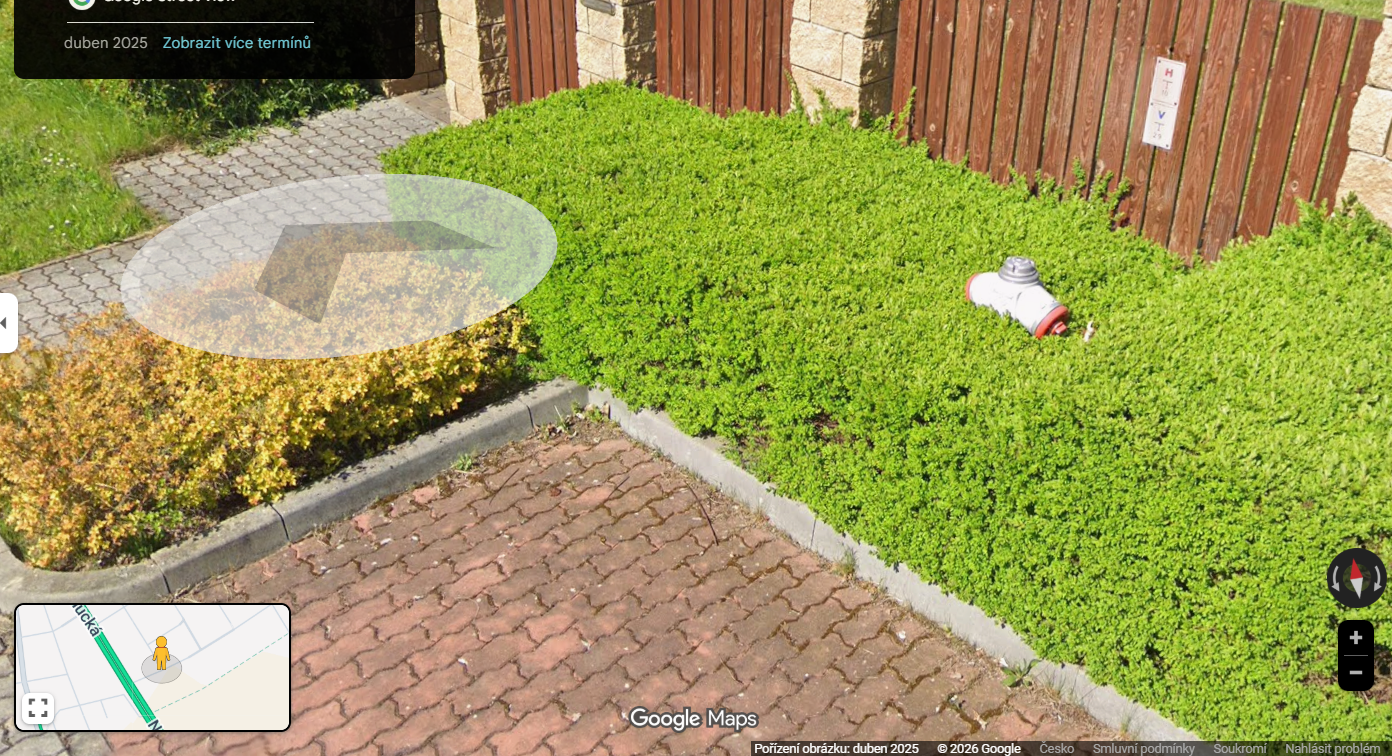 Nepřístupný požární hydrant