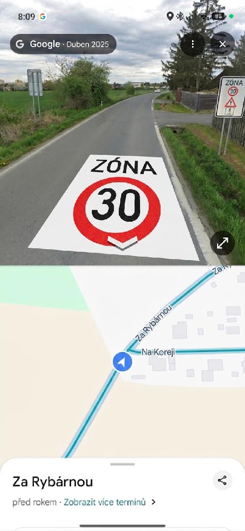 Vyznačení zóny 30