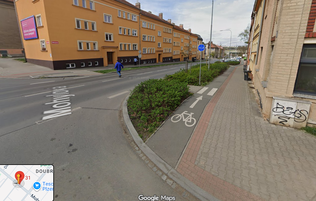 Rozhled v křižovatce