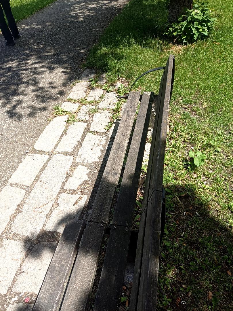 Poškozené lavičky