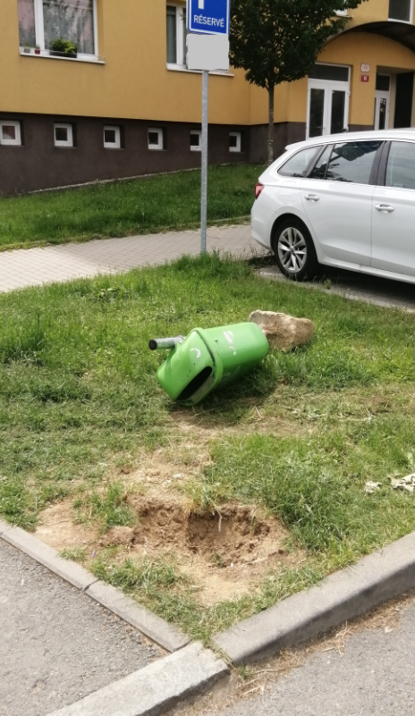 Vyvrácený koš