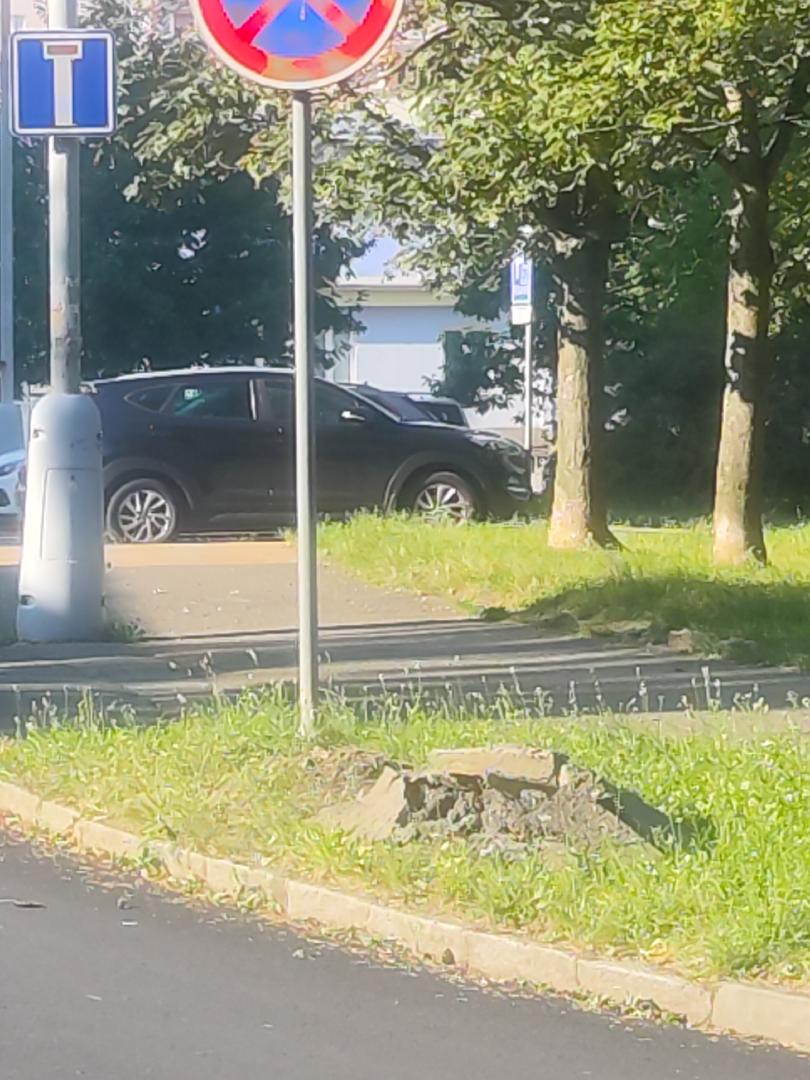 Neodklizená suť - asfalt