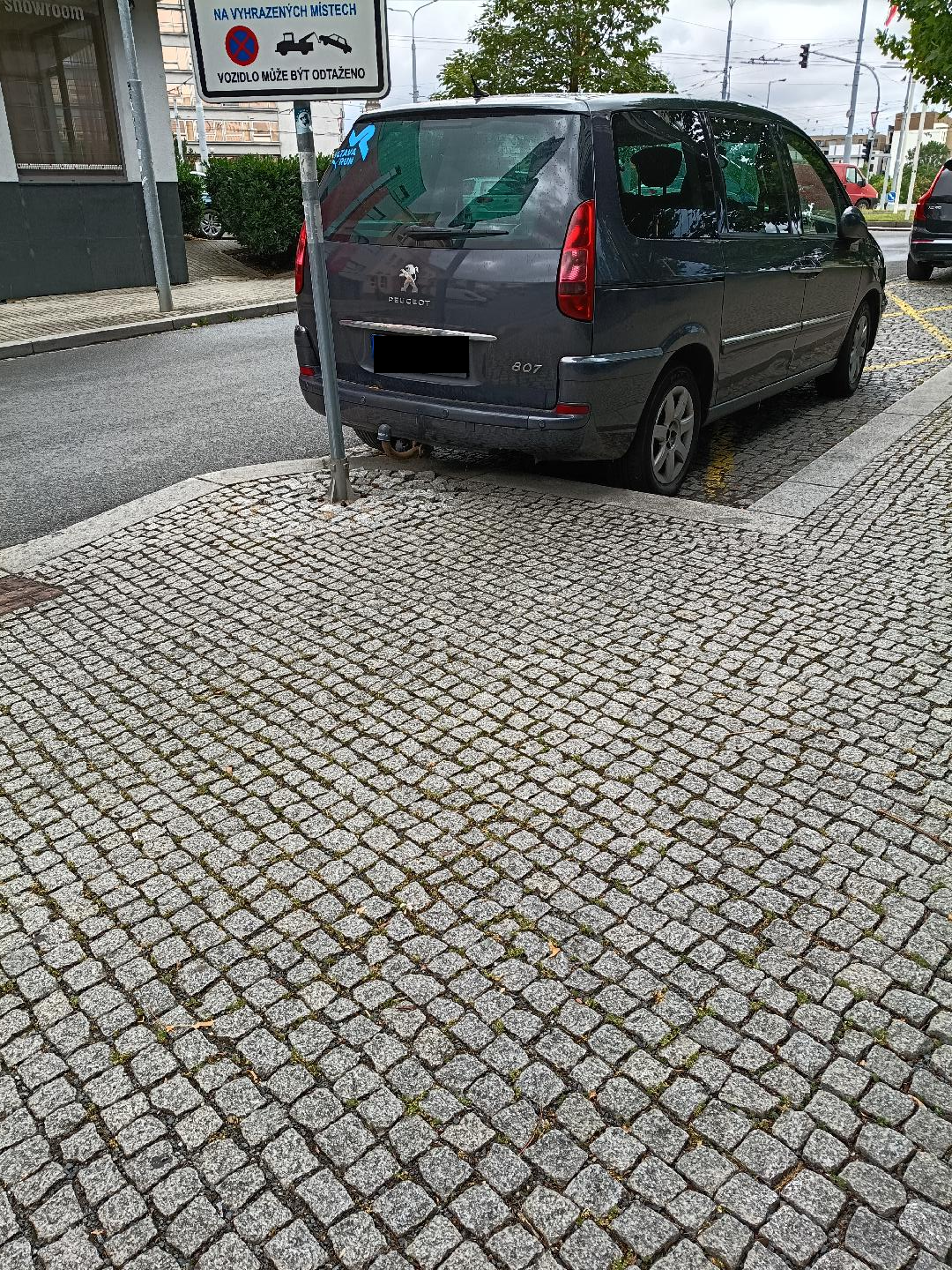 Zábrana ochraňující tyč značky