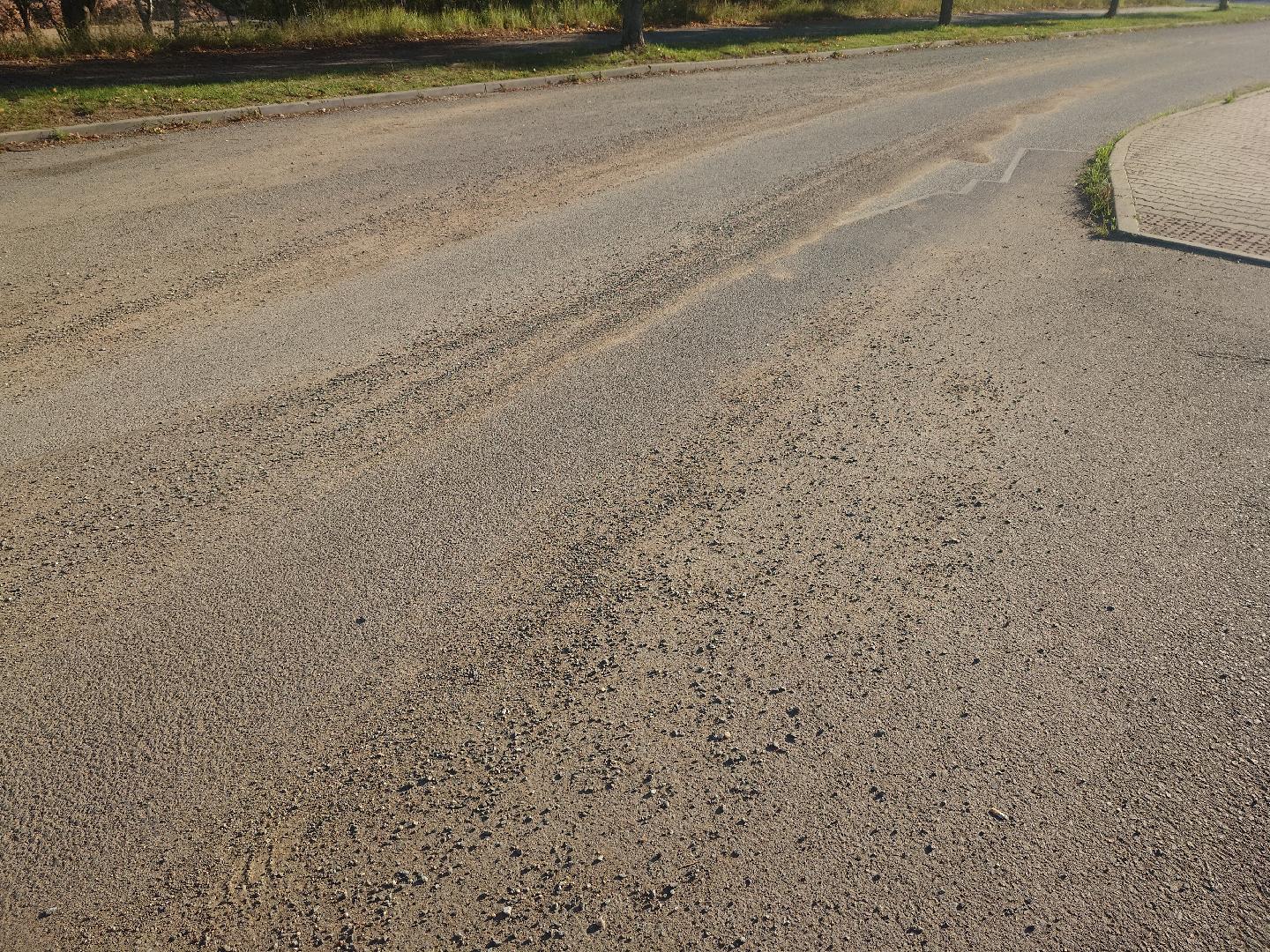 Znečištěná vozovka