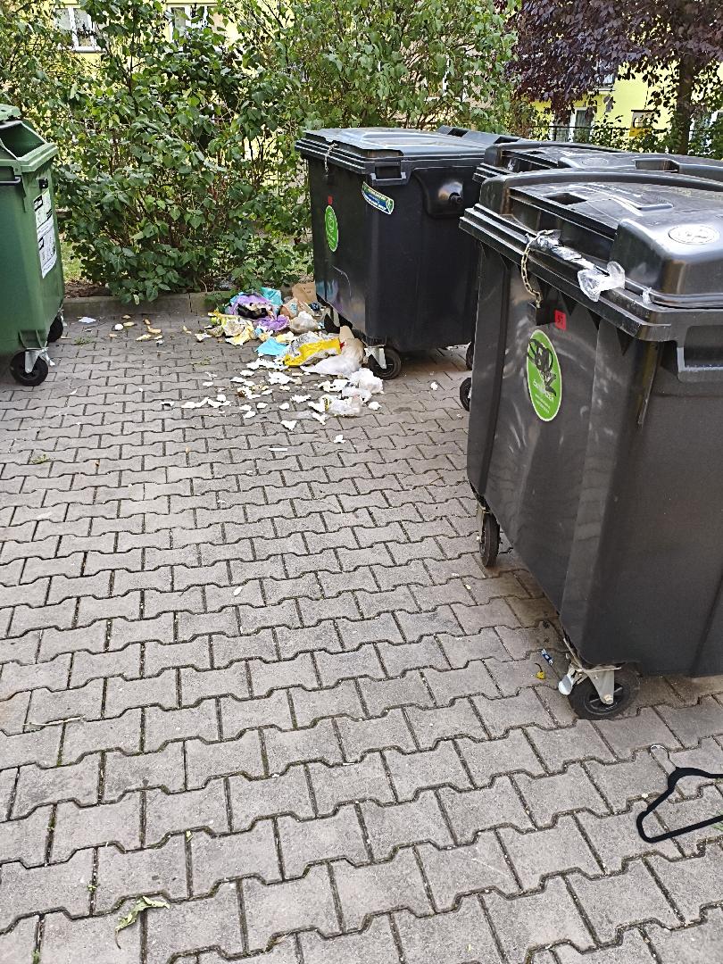 Vyhazené a zapáchajici odpadky