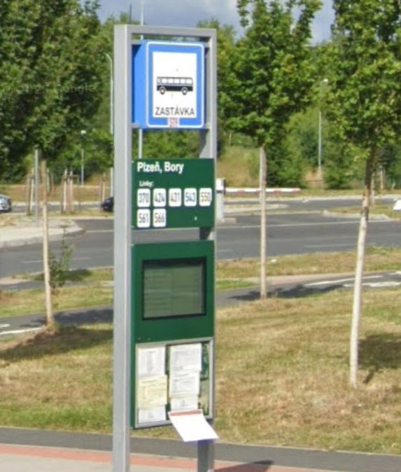 Poničený označník