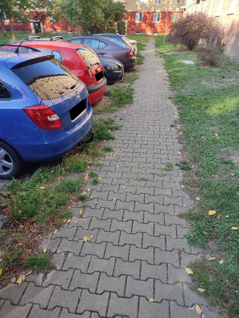Kantování chodníku