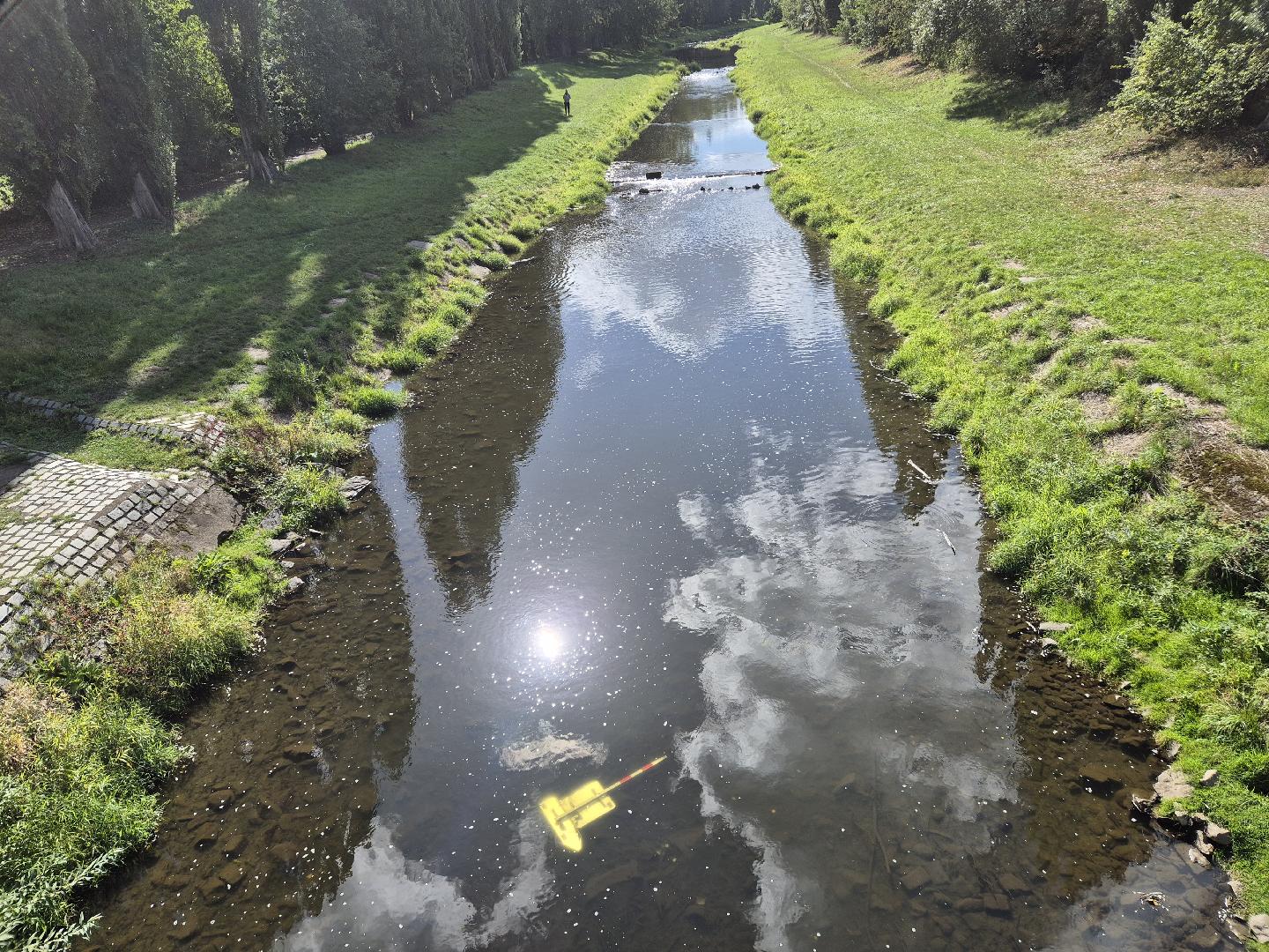 Značka v řece