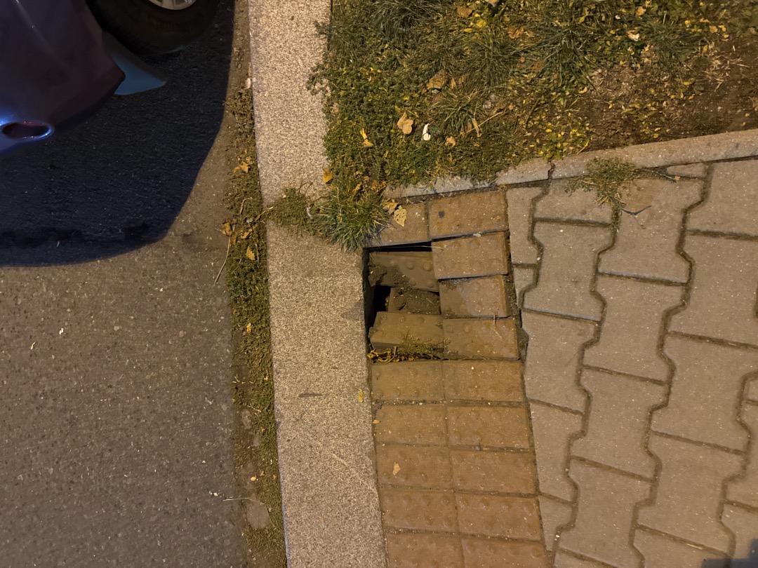Díry v zámkové dlažbě