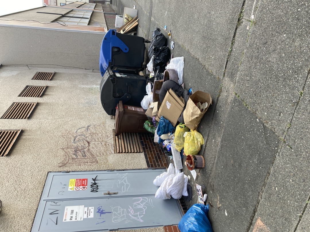 Odpadky Havířská ulice Plzeň